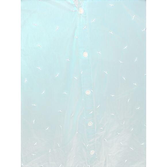 Cactus Man Print Button Down Shirt Mens Size L Slim Fit Blue Ricky Singh - Picture 5 of 5